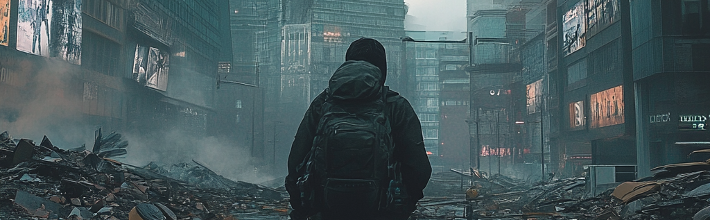 A survivalist in an urban city environment