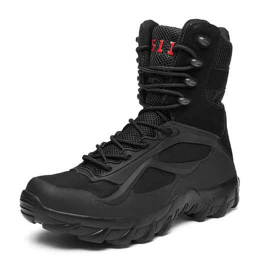 Men's Tactical Lightweight Waterproof Boots - Non-Slip Special Forces Outdoor Footwear